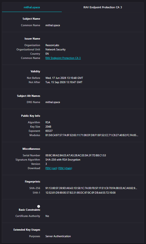 TLS Certificate Validation