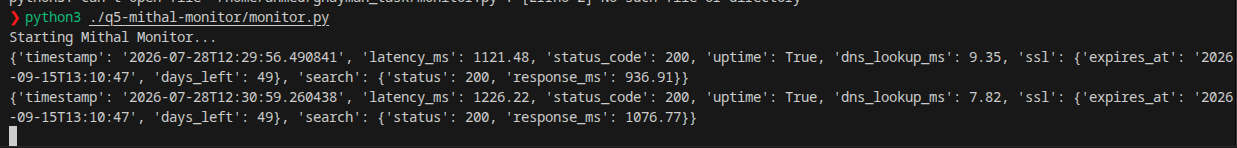 monitor.py Running