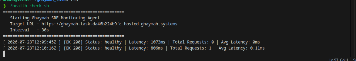 Monitoring Script Running